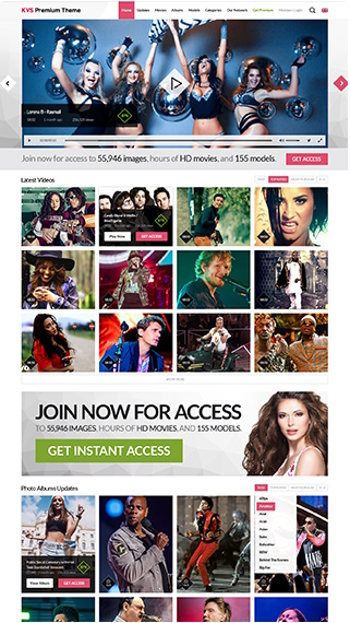 Paysite theme